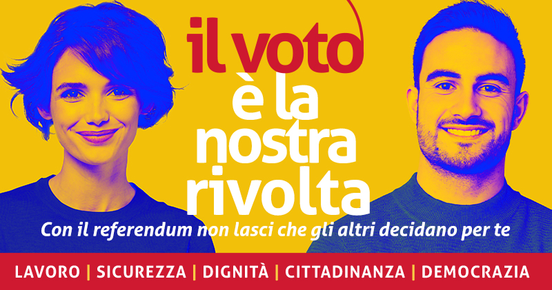 IL VOTO È LA NOSTRA RIVOLTA